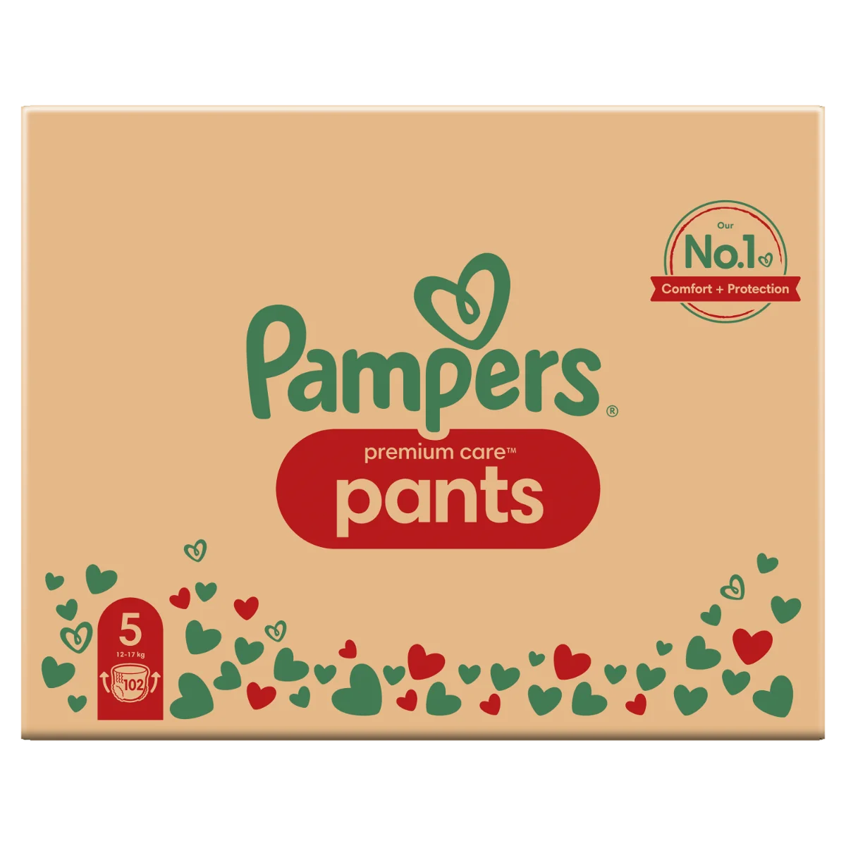 Pampers Premium Care Pants vel. 5 12–17 kg plenkové kalhotky 102 ks