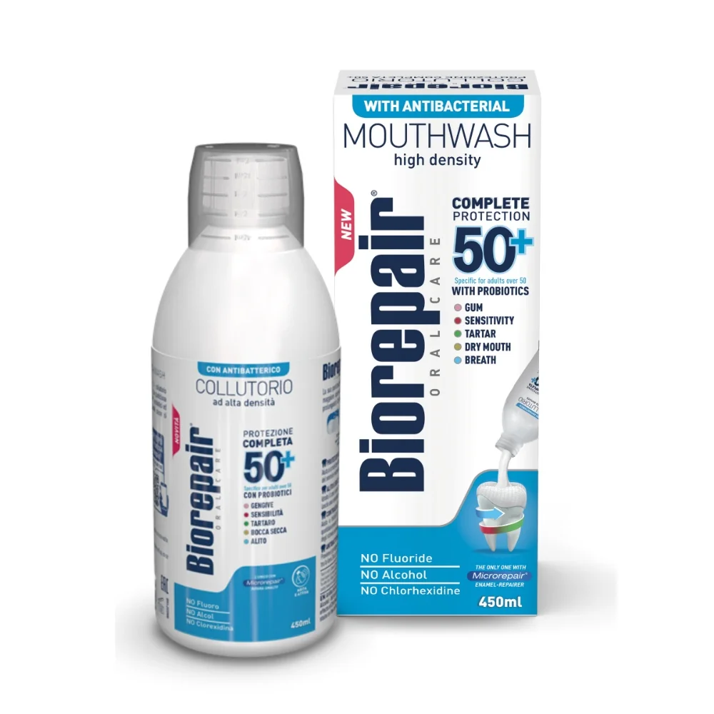 BioRepair Complete Protection 50+ ústní voda antibakteriální 450 ml