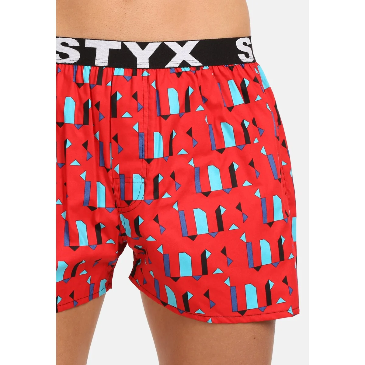 Styx Pánské trenky art sportovní guma obrazce (B1659) XXL