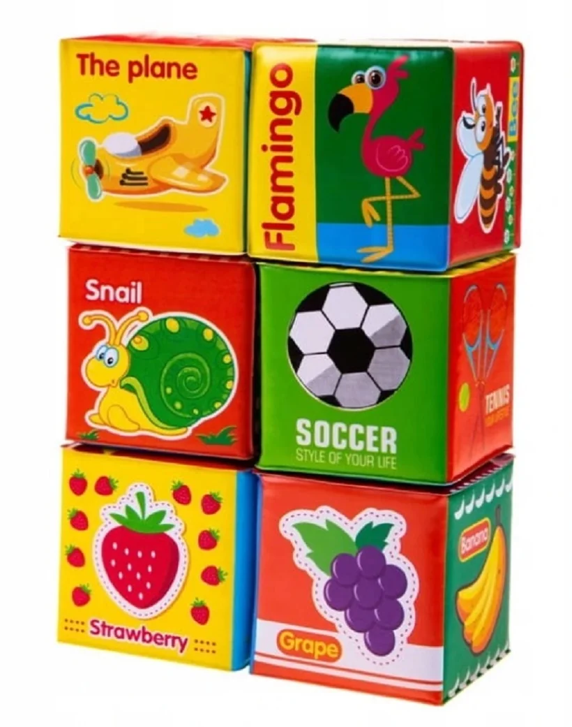 BocioLand Edukační kostky 6ks