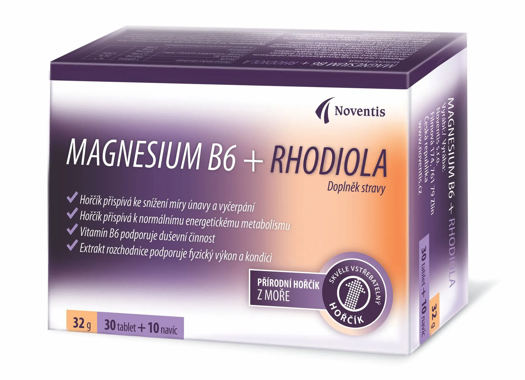 Noventis Magnesium B6 + Rhodiola 30+10 tablet