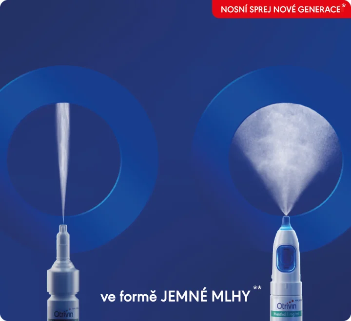 Nosní sprej ve formě jemné mlhy. Nosní sprej ve formě jemné mlhy.