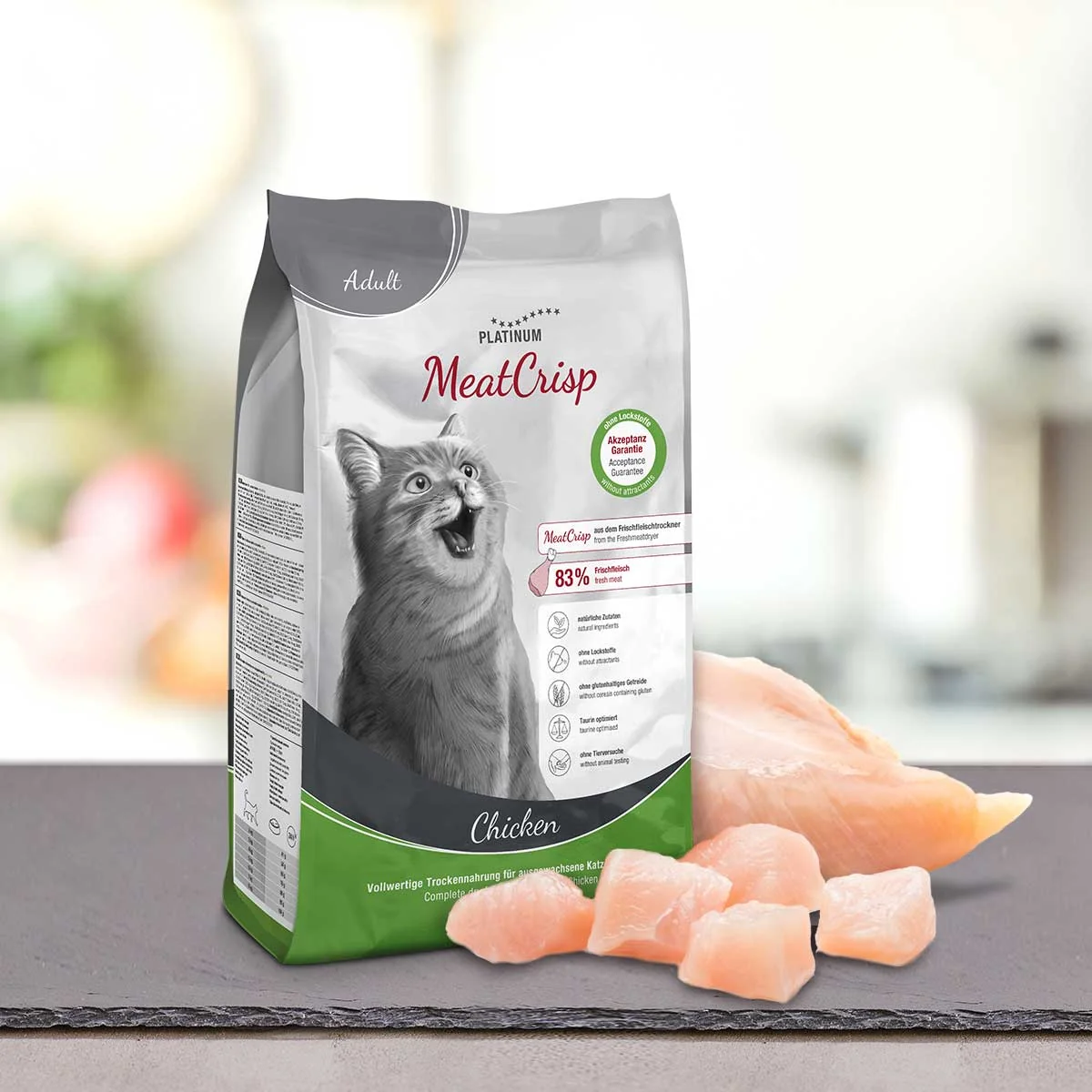 Platinum MeatCrisp Adult Chicken - Kuře pro dospělé kočky 1,5 kg