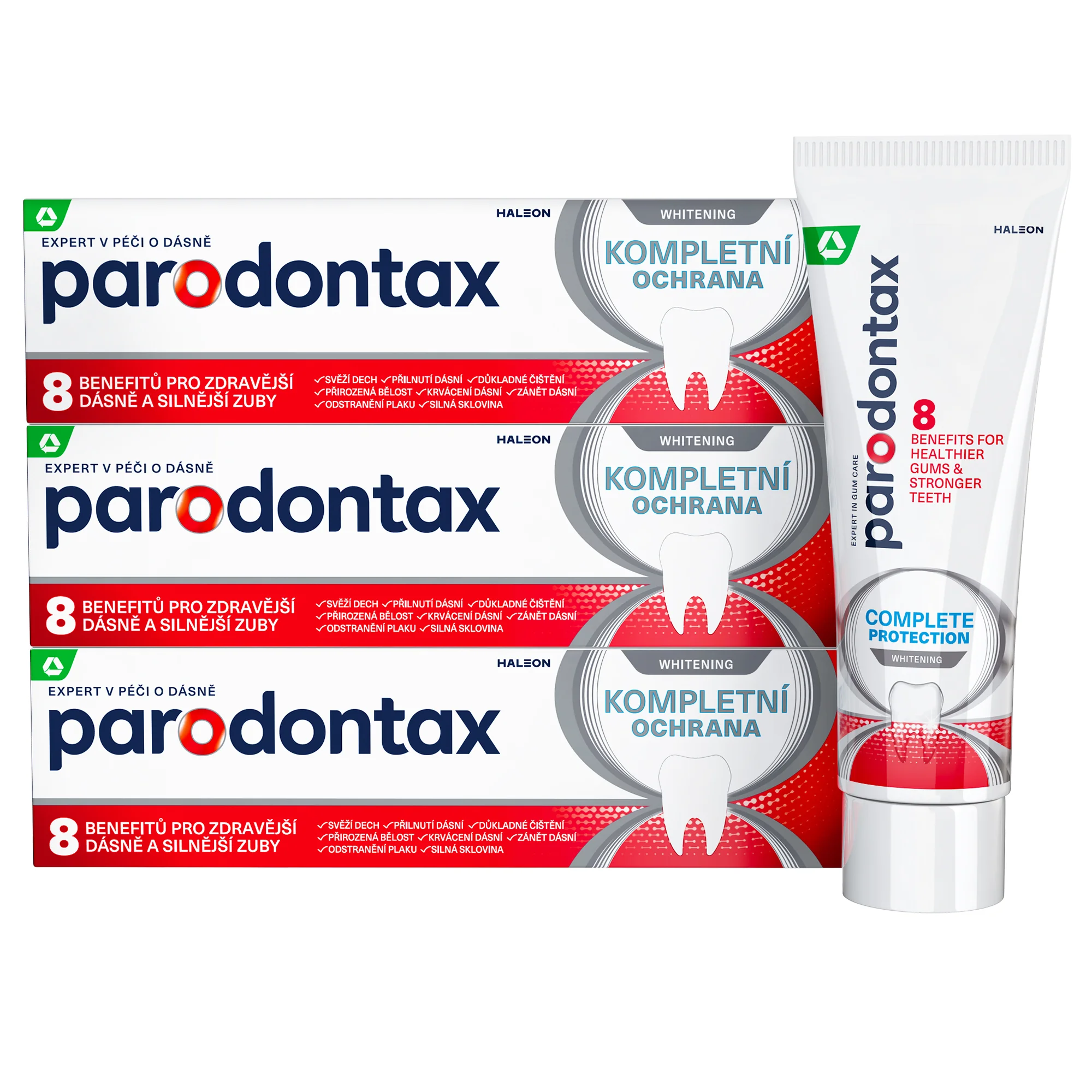 Parodontax Kompletní ochrana Whitening zubní pasta 3x75 ml