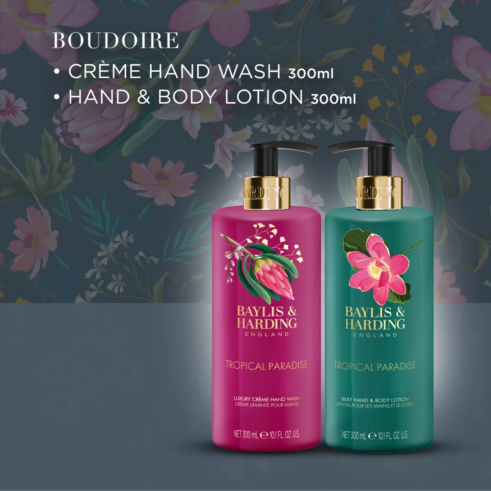 Baylis & Harding Boudoire Sada péče o ruce Tropical Paradise 2x300 ml