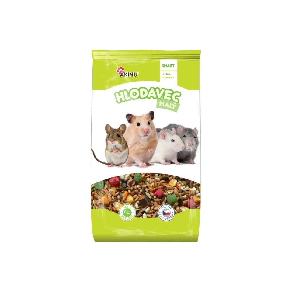 Akinu Kompletní menu krmivo pro malé hlodavce 12 x 500 g