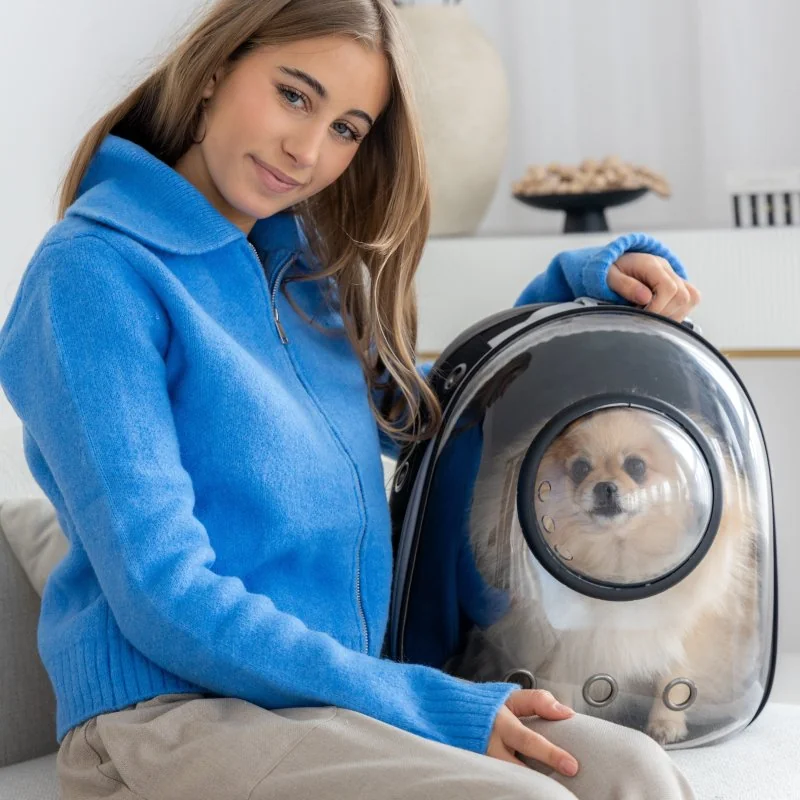 PetiGIO peti-to-Travel přepravní batoh pro psy a kočky Black