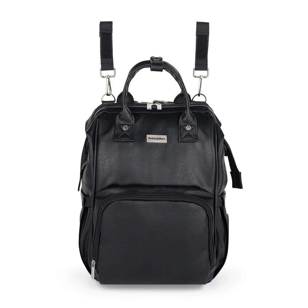 Petite&Mars Batoh přebalovací na kočárek Jasper Absolute Black