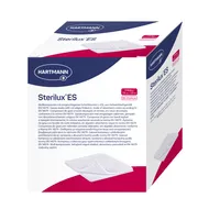 Sterilux Gáza kompresní sterilní 17 vláken 8 vrstev 7,5 x 7,5 cm
