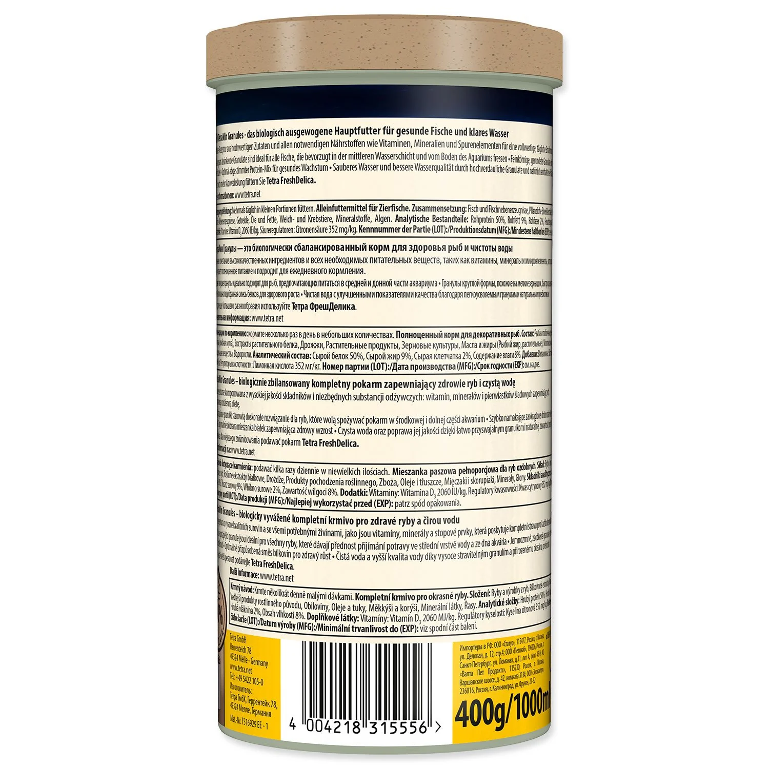 Tetra Krmivo Min Granules 1l