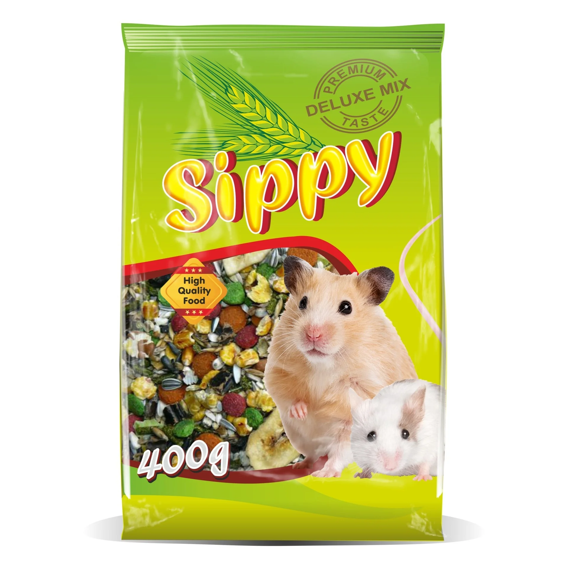 Akinu SIPPY DELUXE Krmivo pro křečky a malé hlodavce 8 x 400 g