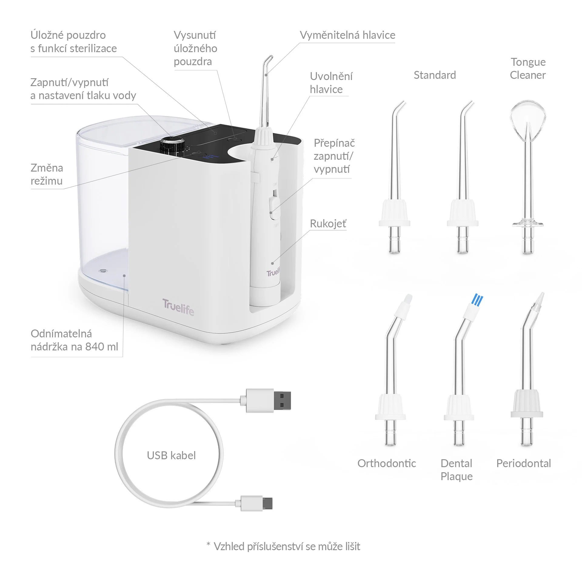 Truelife AquaFloss Station S800 UV ústní sprcha
