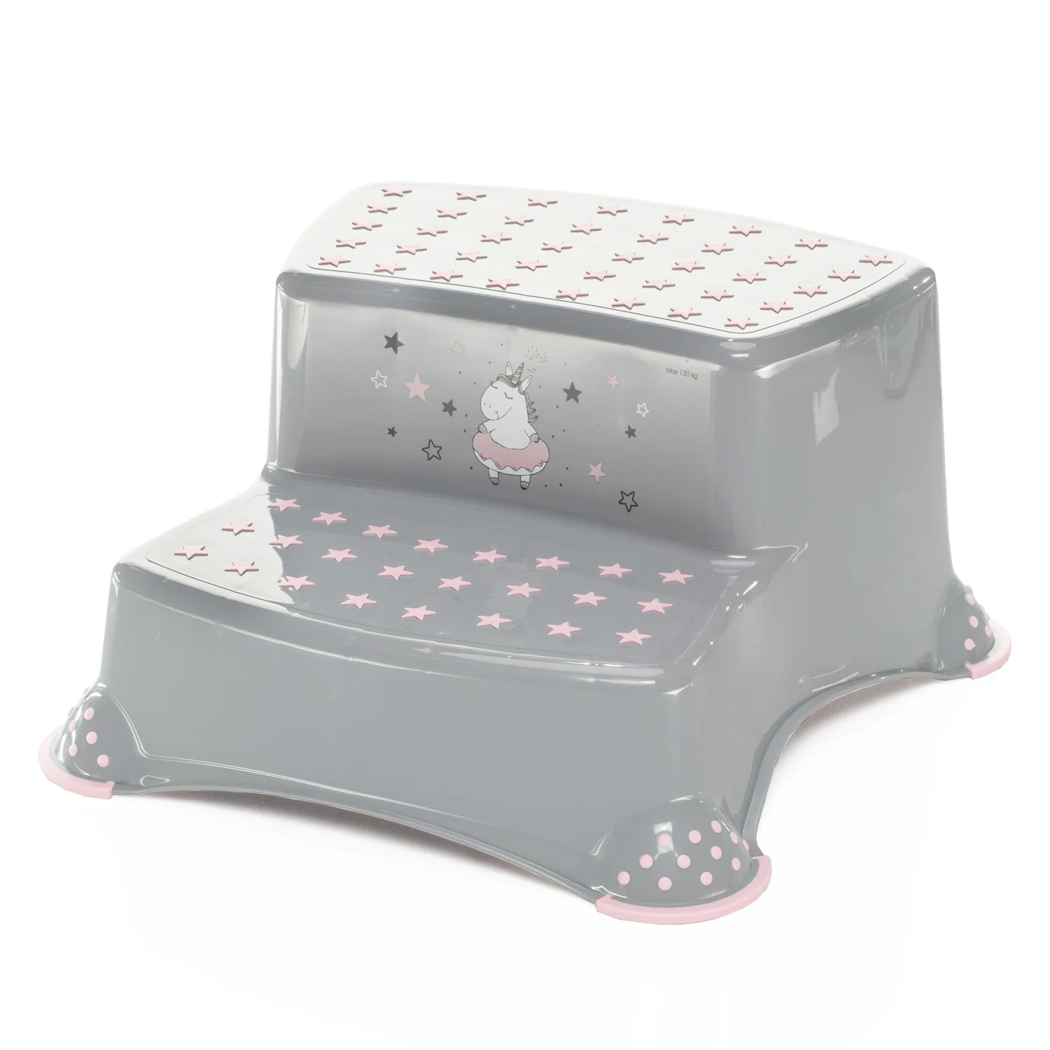 Zopa Dvojstupínek k WC/umyvadlu "Unicorn", Grey/Pink 3
