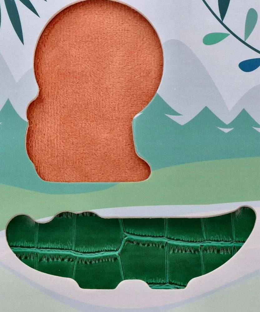 Adam Toys Dřevěné zábavné vkládací puzzle, Safari 3D