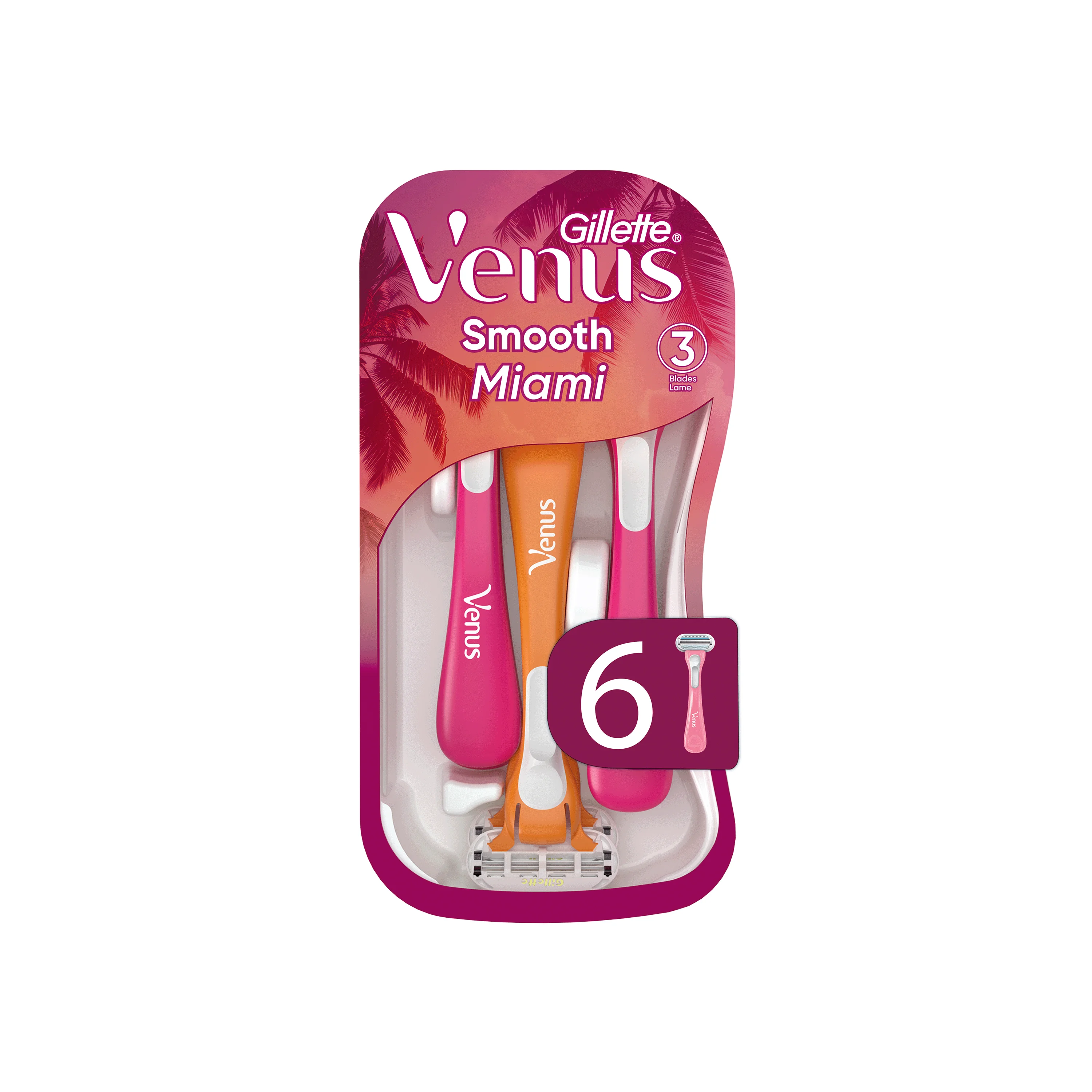 Gillette Venus Miami Vibes jednorázové holítko 6 ks