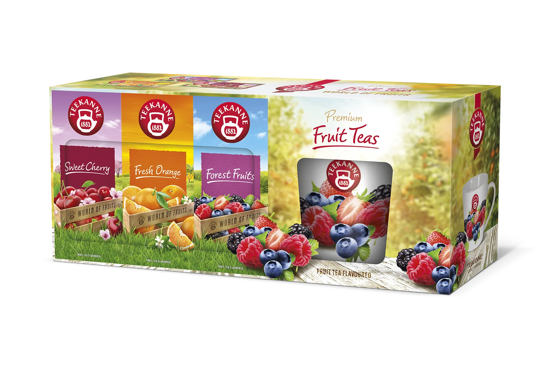 Teekanne Premium Fruit Teas 3x20 sáčků + hrnek