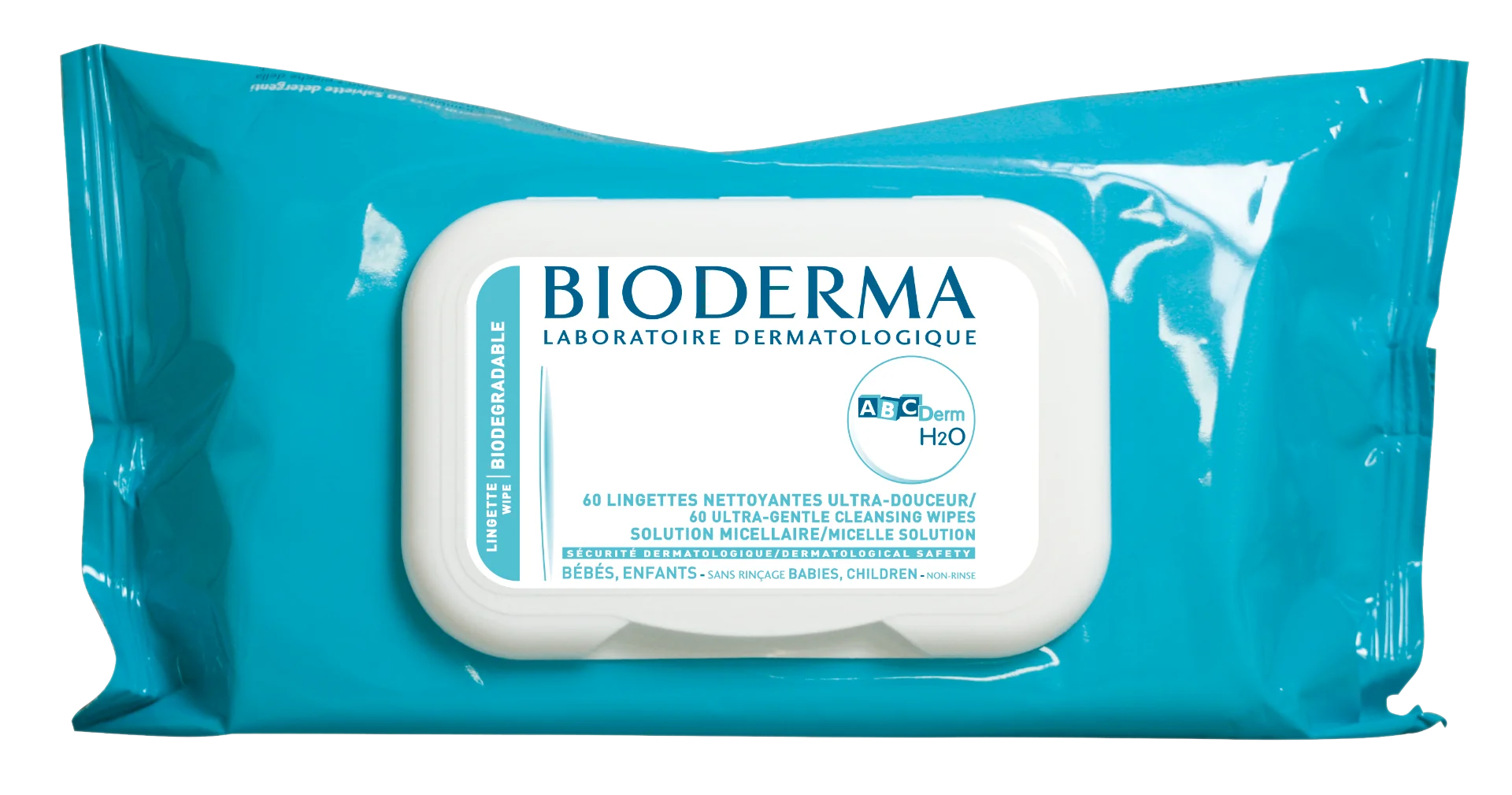 BIODERMA ABCDerm H2O micelární ubrousky 60 ks