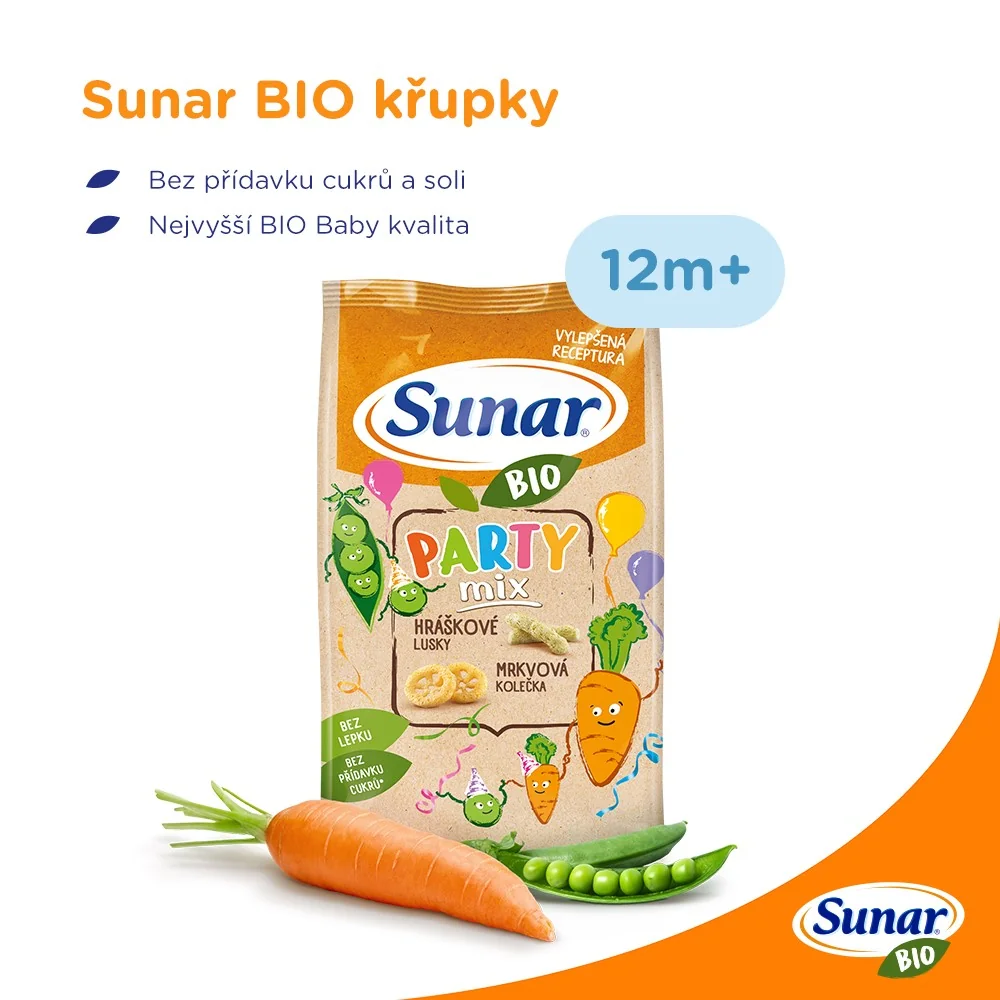 Sunar BIO Party mix křupky 45 g