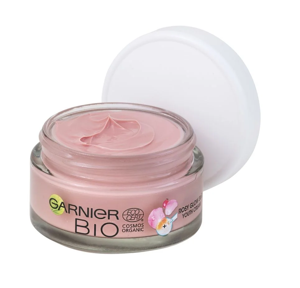 Garnier BIO Rosy Glow 3v1 denní krém šípkový 50 ml