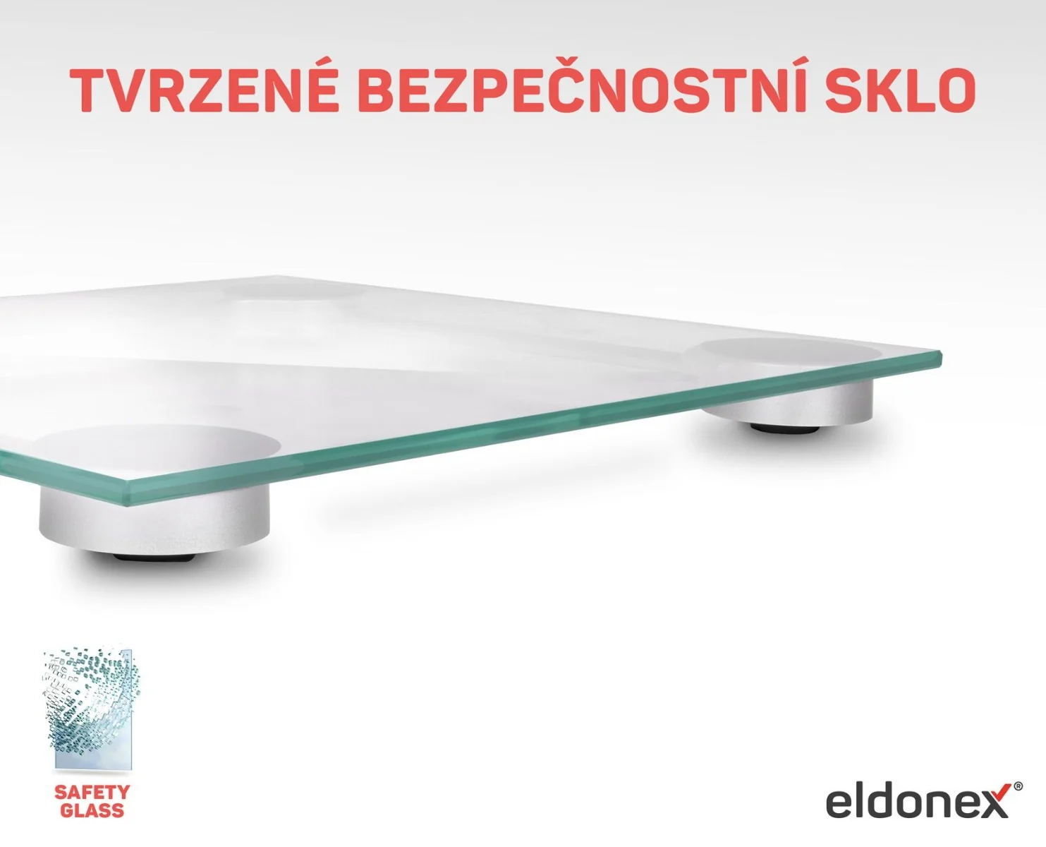Eldonex BodyFit digitální osobní váha stříbrná