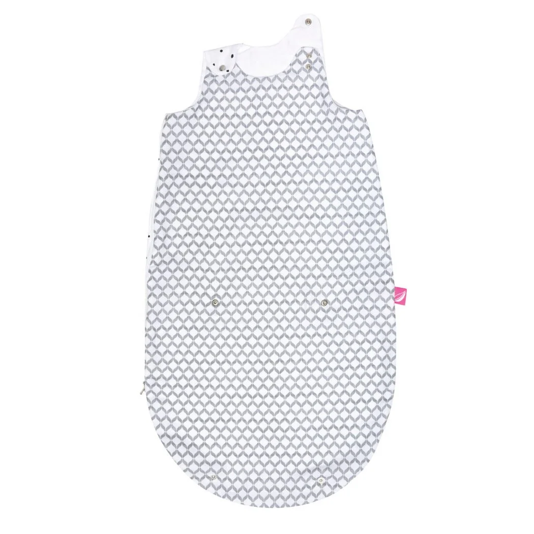 Motherhood Pytel na spaní mušelínových 2v1 Zip a Round Grey Classics 3-18 m 0,5 tog