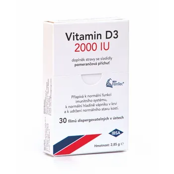 IBSA Vitamin D3 2000 IU 30 filmů rozpustných v ústech