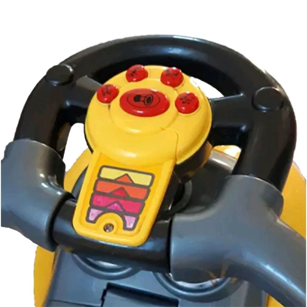 Baby Mix Dětské odrážedlo s vodící tyčí 3v1  Mega Car červené