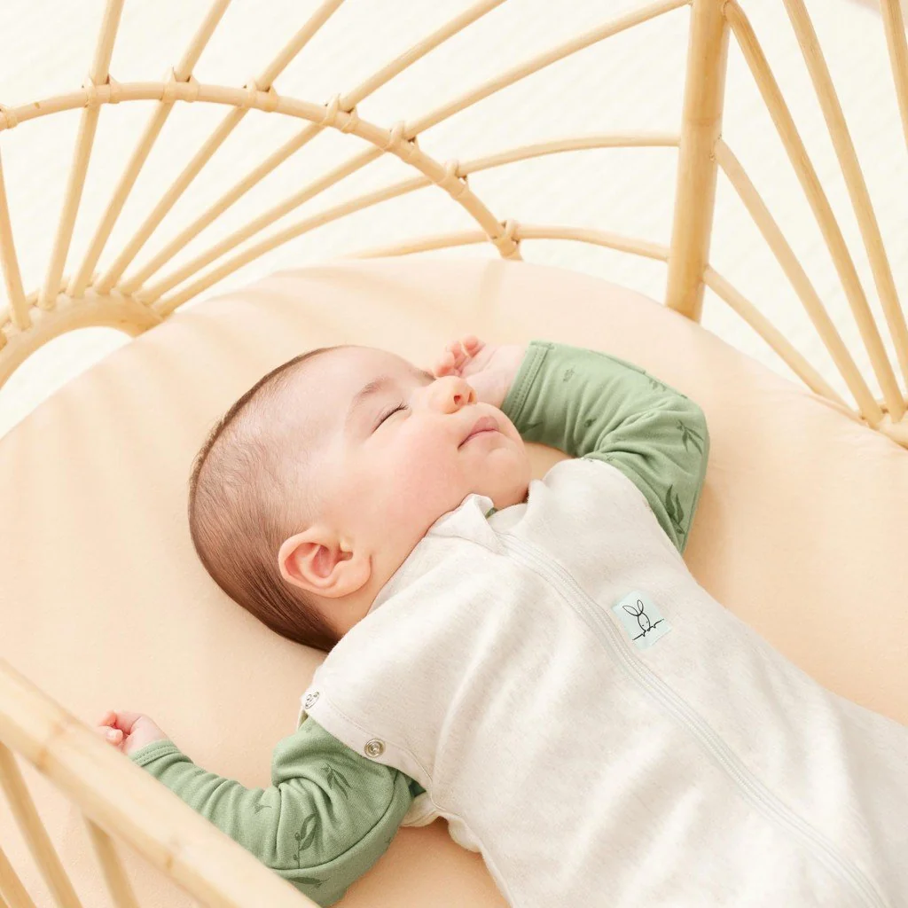 Ergopouch Zavinovačka a pytel na spaní 2v1 Cocoon Oatmeal Marle 0-3 m, 3-6 kg, 0,2 tog