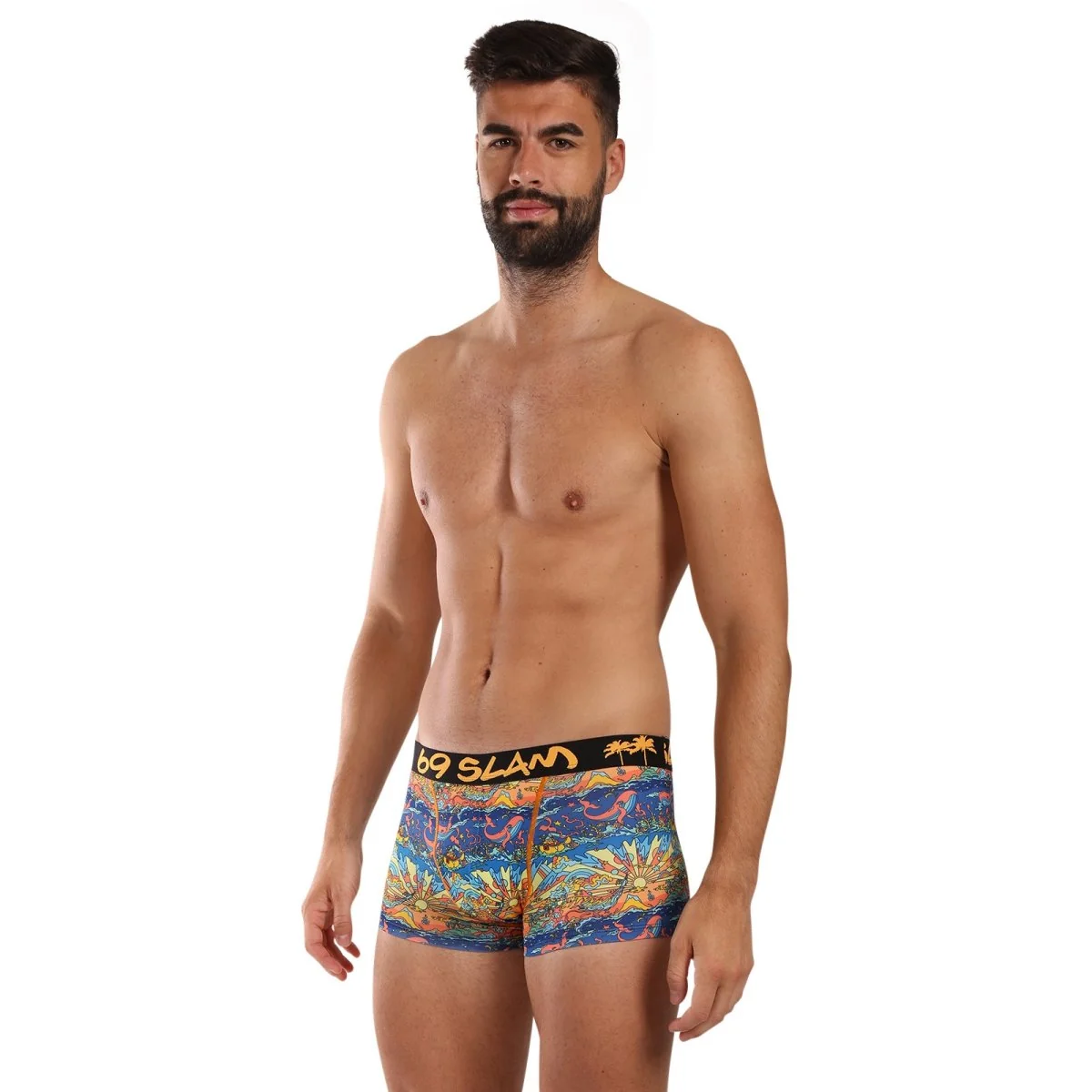 69SLAM Pánské boxerky Hip DYSTOPIA (MSYDTP-PO) XXL