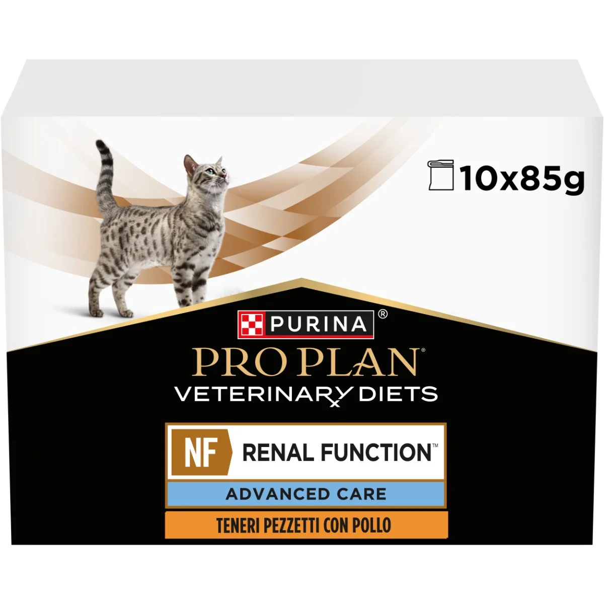 Purina Pro Plan Veterinární diety NF Renal Function kapsičky pro kočky 10x85 g