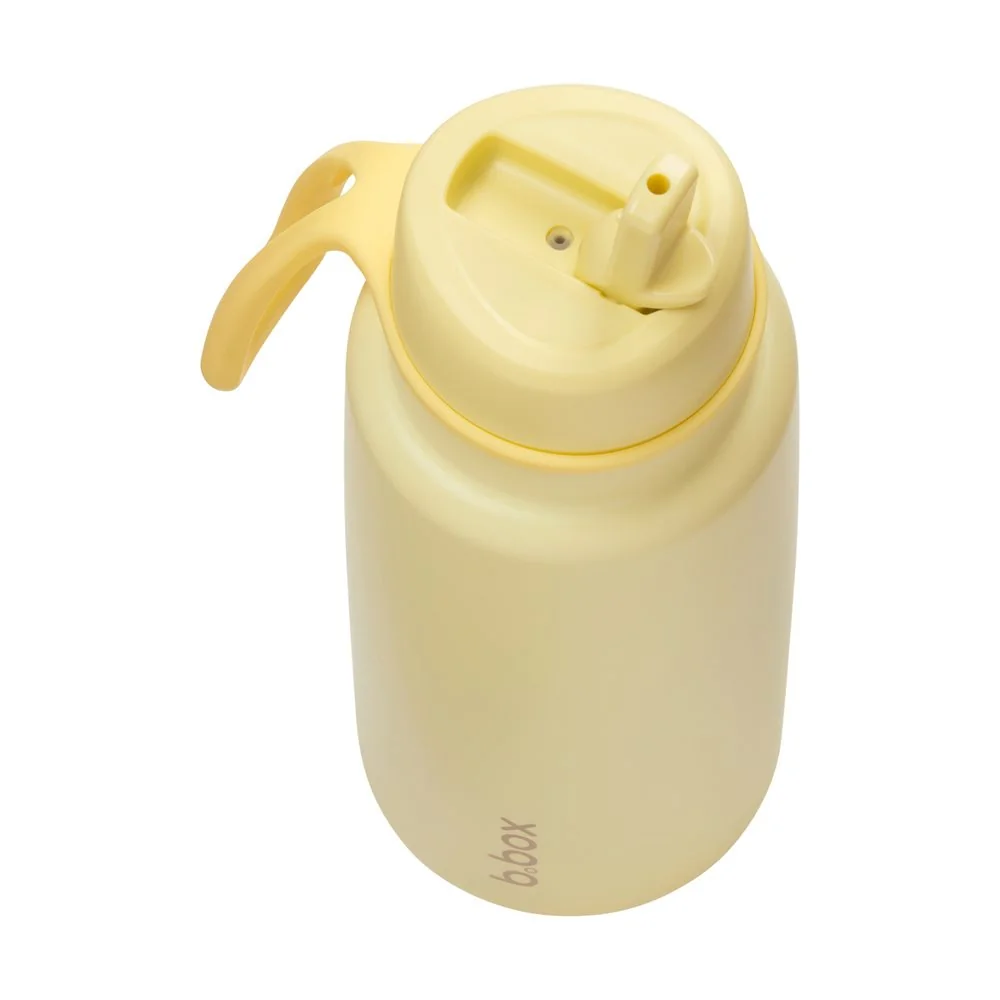 B.BOX Nerezová termolahev s brčkem 1l - lemon twist