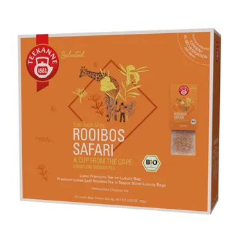 Teekanne Rooibos Safari Luxury Bags BIO 20x4 g