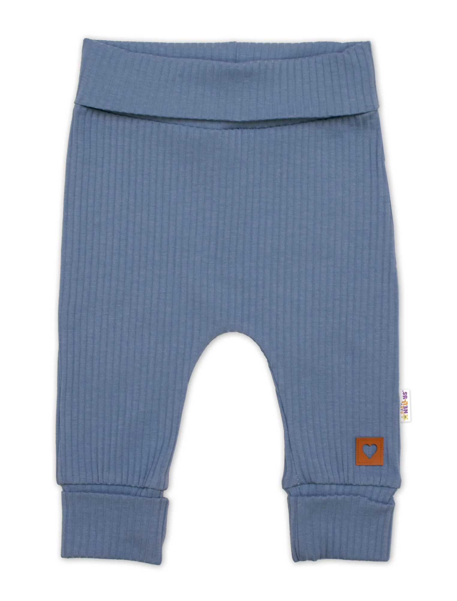 Baby Nellys Žebrovaná rostoucí souprava 3D, Baby Boy - jeans, vel. 68/74
