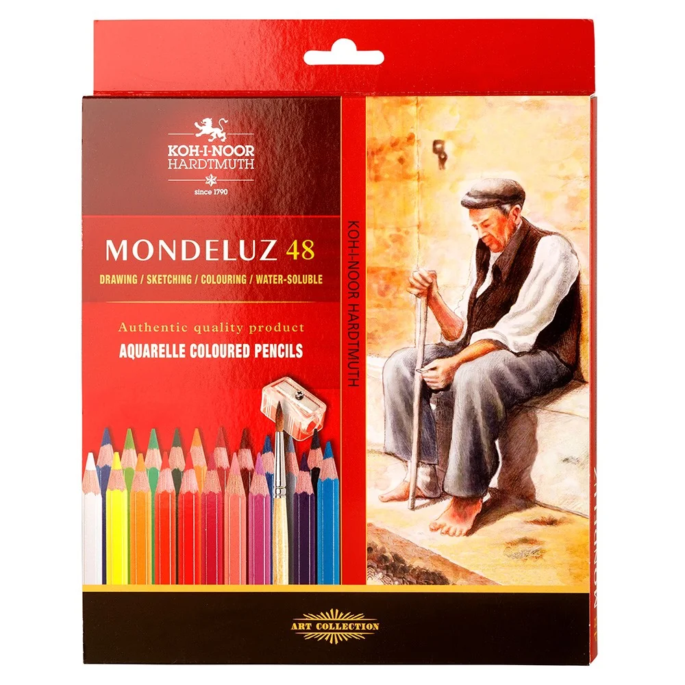 KOH-I-NOOR MONDELUZ 3713/48 - akvarelové pastelky - 48 ks 182