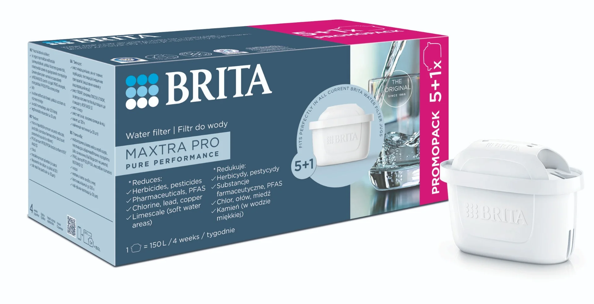 BRITA MAXTRAPro Pure Performance náhradní filtry 5+1 ks