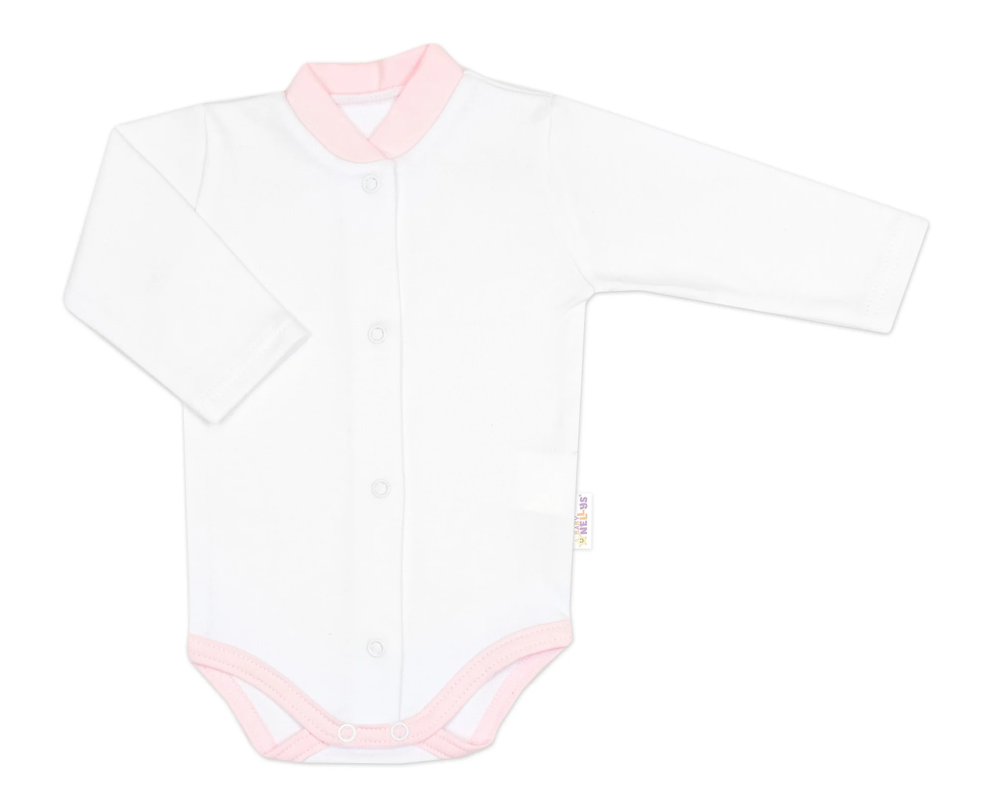 Baby Nellys Pletená sada oblečení pro miminko, Star 5D - růžová