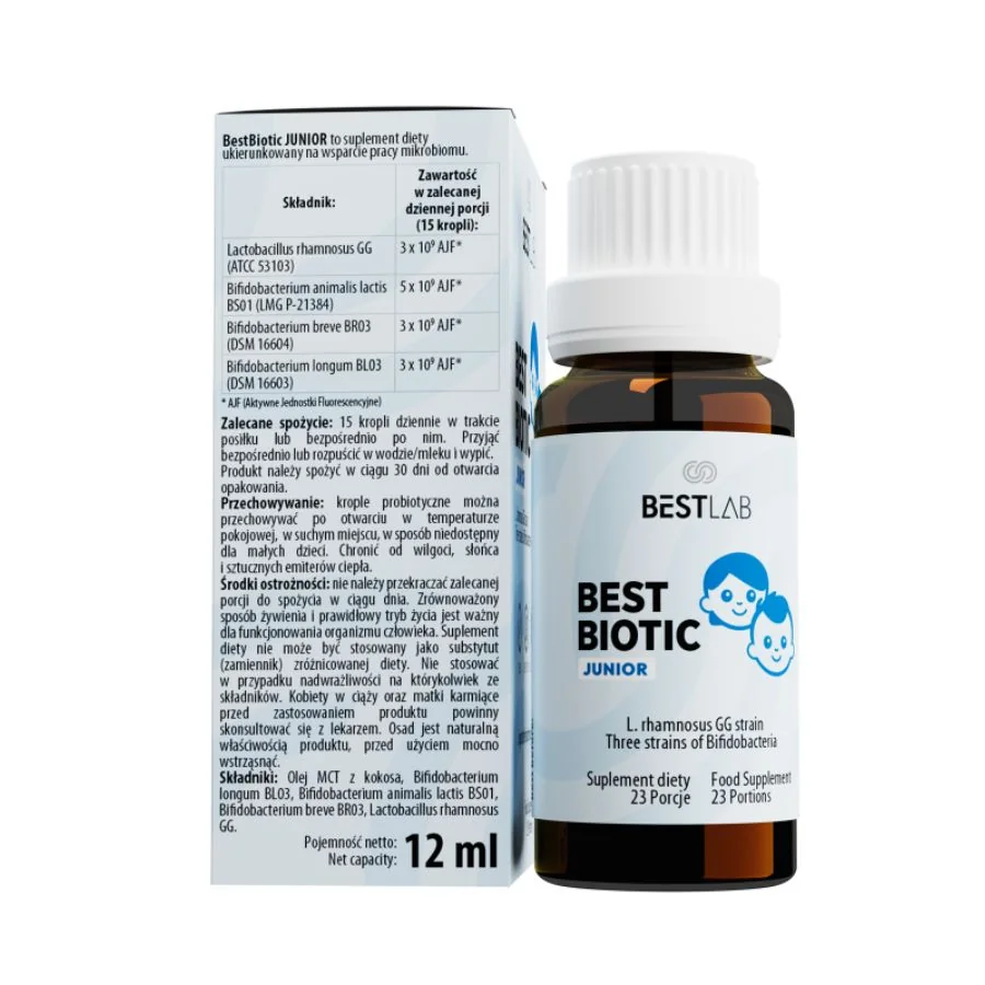 Best Lab BestBiotic Junior probiotikum v kapkách 12 ml