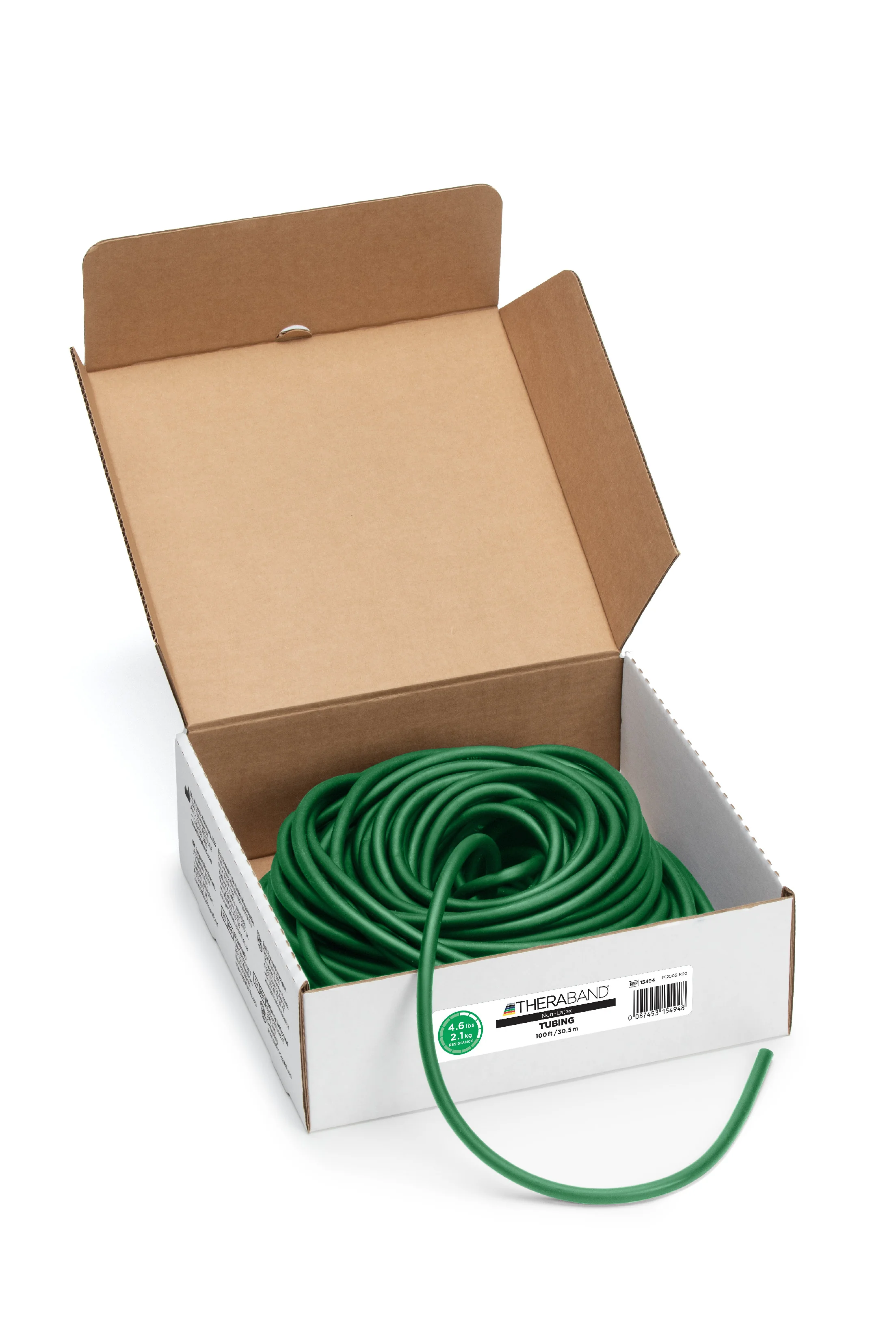 Thera-Band Tubing 7,5 m, zelená, silná