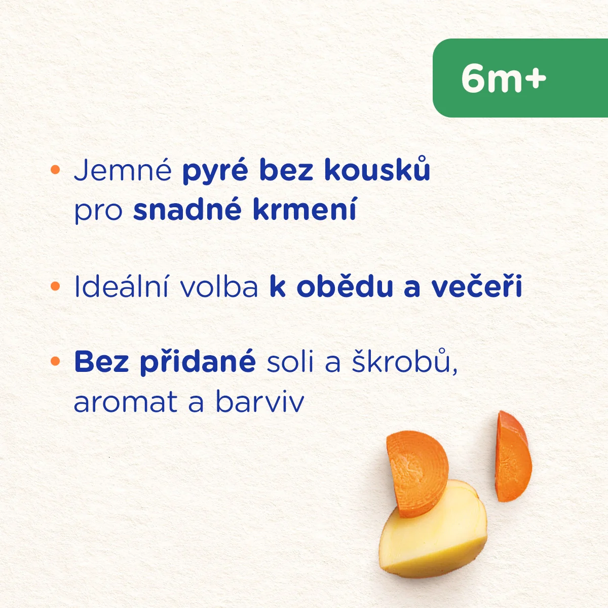 Sunar Příkrm Mrkev s hovězím a brambory 6m+ 190 g