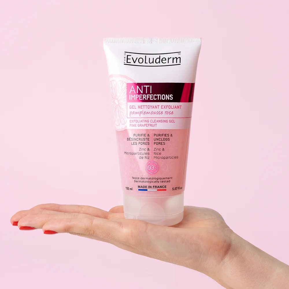 Evoluderm Exfoliační čisticí gel pro problematickou pleť Pink Grapefruit 150 ml
