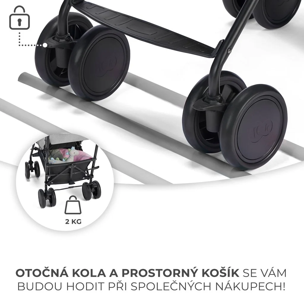 Kinderkraft Kočárek sportovní Siesta Ash grey