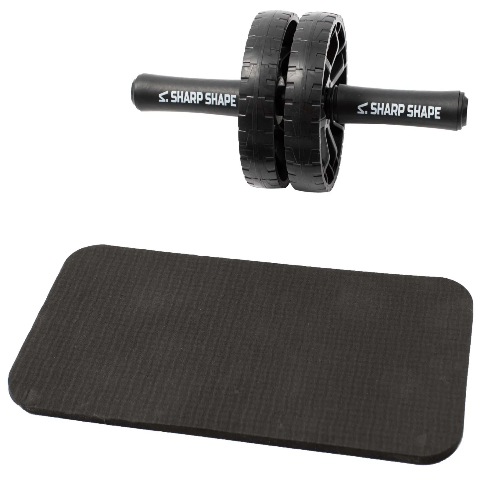 SharpShape Posilovací kolečko DUAL WHEEL černé