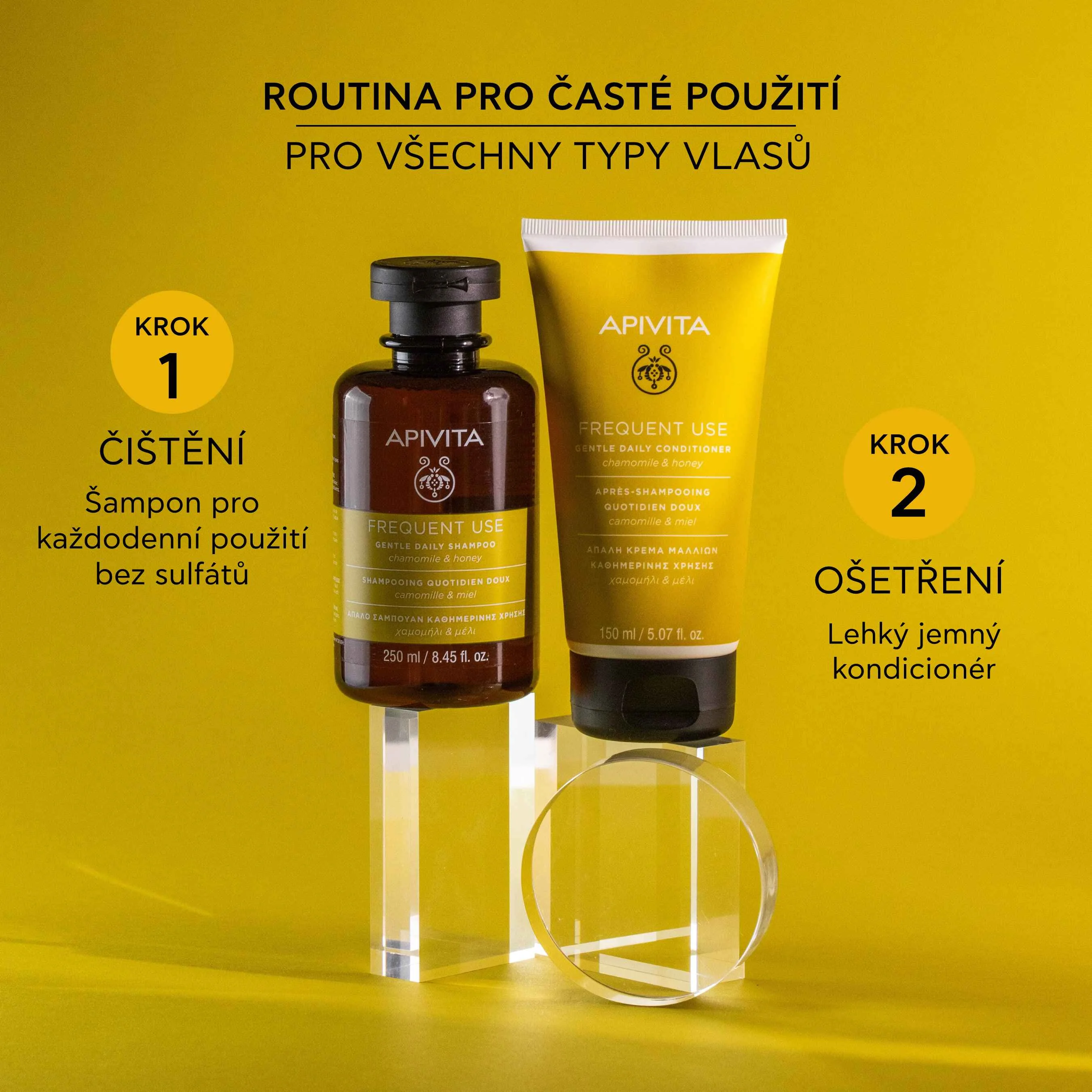 APIVITA Frequent Use jemný šampon pro každodenní použití 250 ml
