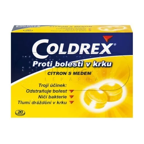 Coldrex Proti bolesti v krku citron s medem orm.pas.20