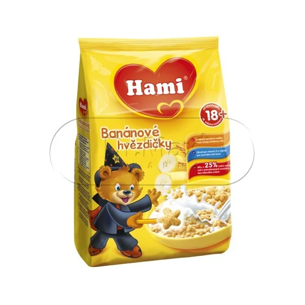HAMI křupinky banánové hvězdičky 180g