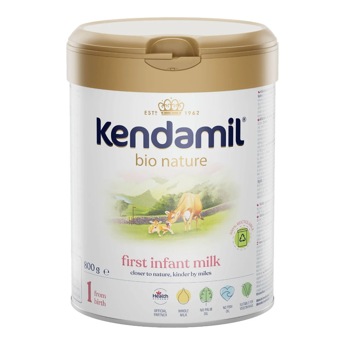 Kendamil 1 BIO Nature Kojenecké počáteční mléko 800 g