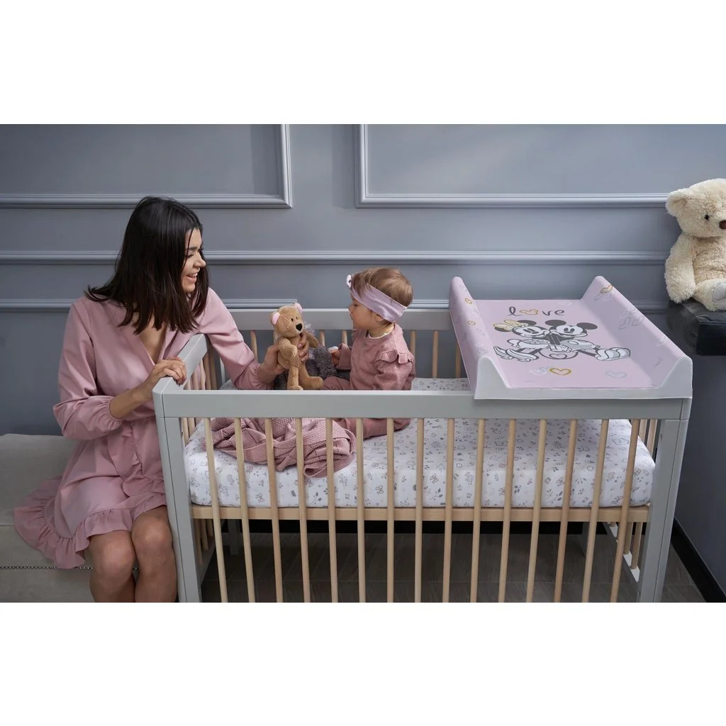 Ceba Podložka přebalovací s pevnou deskou COMFORT (50x70) Disney Minnie & Mickey Pink