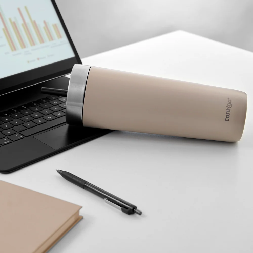 Contigo Láhev na pití Luxe Spillproof Tumb 720 ml světle hnědá