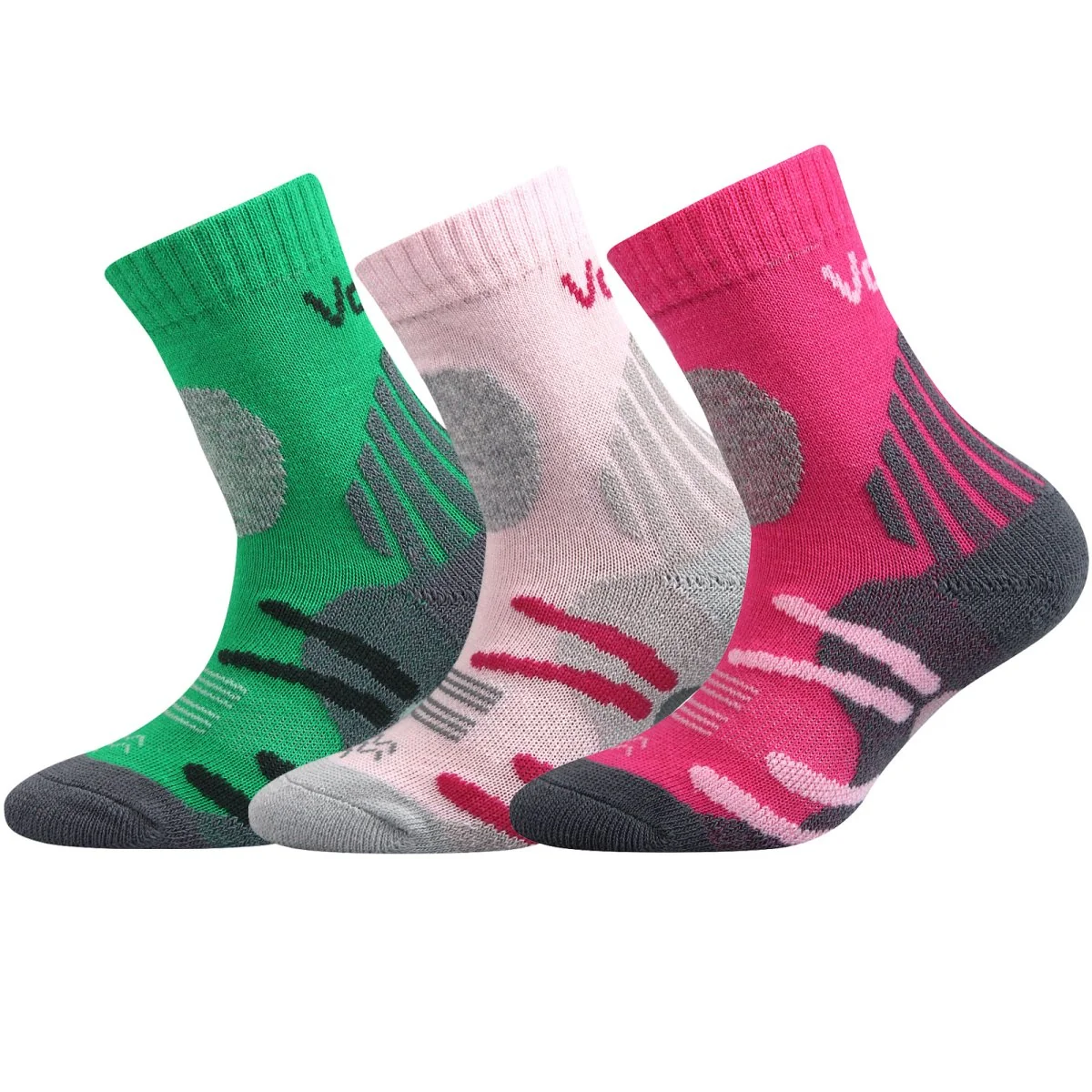 VoXX 3PACK dětské ponožky vícebarevné (Horalik-Mix A) 25/29