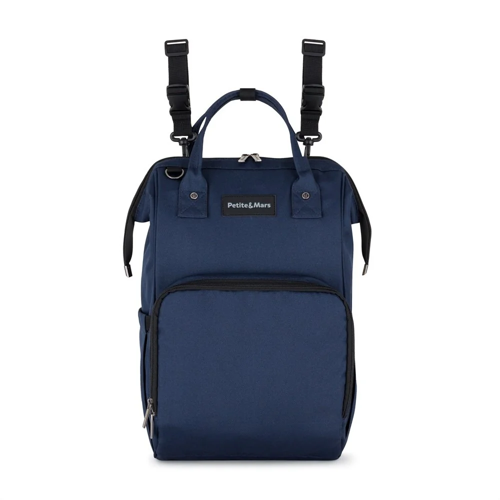 Petite&Mars Batoh přebalovací na kočárek Jackob Dark Blue